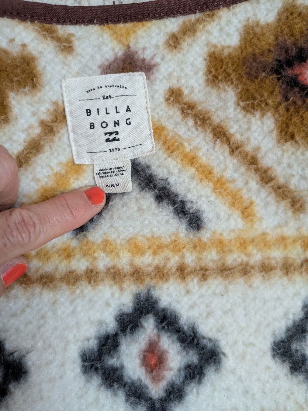 Billabong Cappotti: Fleecemantel von Billabong, Grösse M – Usato da Schwyz venduto da Magdalena86 3