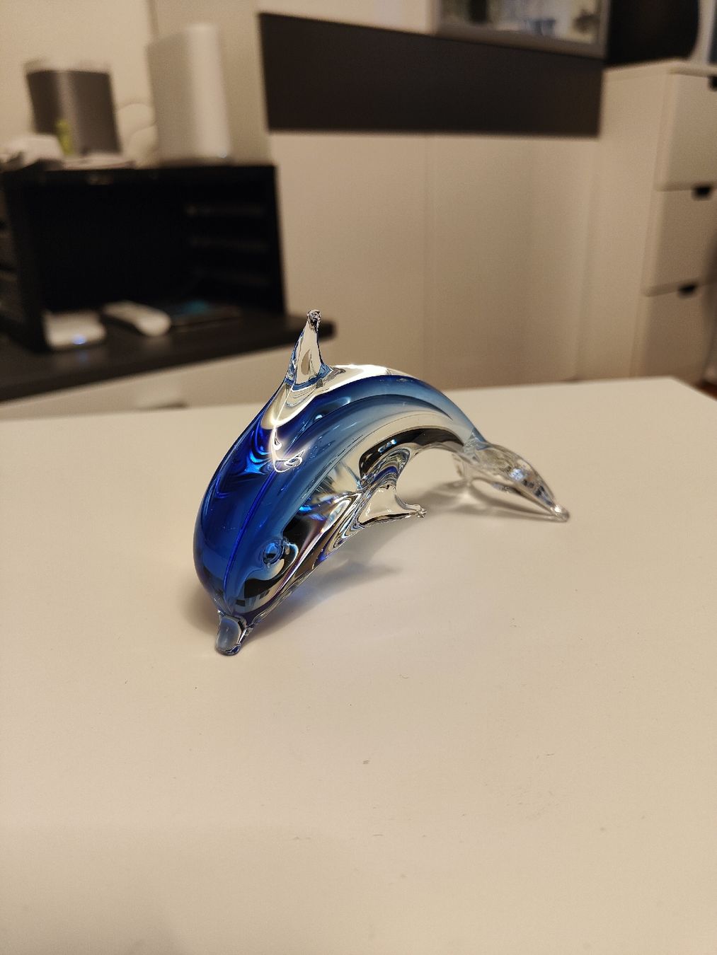 Figuren: Glasfigur Delfin blau transparent – Gebraucht aus Ermatingen von Nikitachen 4