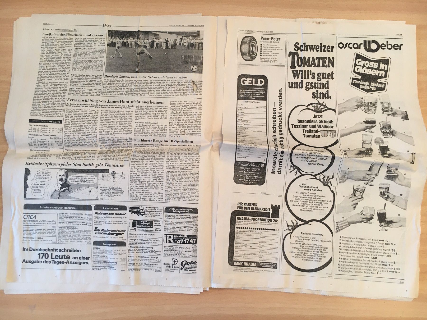 Zeitschriften & Magazine: Tagesanzeiger vom 20. Juli 1976 – Gebraucht aus Luzern von Jiggy_8898 8