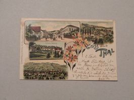 Litho Karte Thal St.Gallen 1902 Gasthof