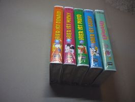 5x VHS Kassette - Neu OVP Walt Disney hier ist Pluto Donald