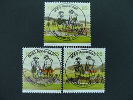 2009 Nr. 1323-1325 mit ET- Vollstempel
