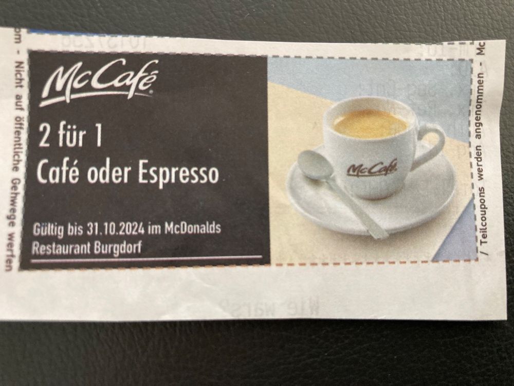 Mc cafe 2 für 1 | Kaufen auf Ricardo