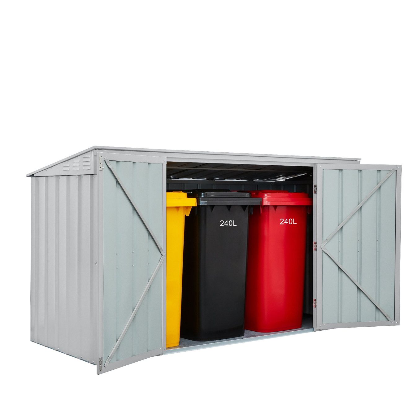 Casette da giardino & serre: Metallschrank gross 8x3 – Nuovo e nell'imballaggio originale da Erlinsbach venduto da Home-World 3