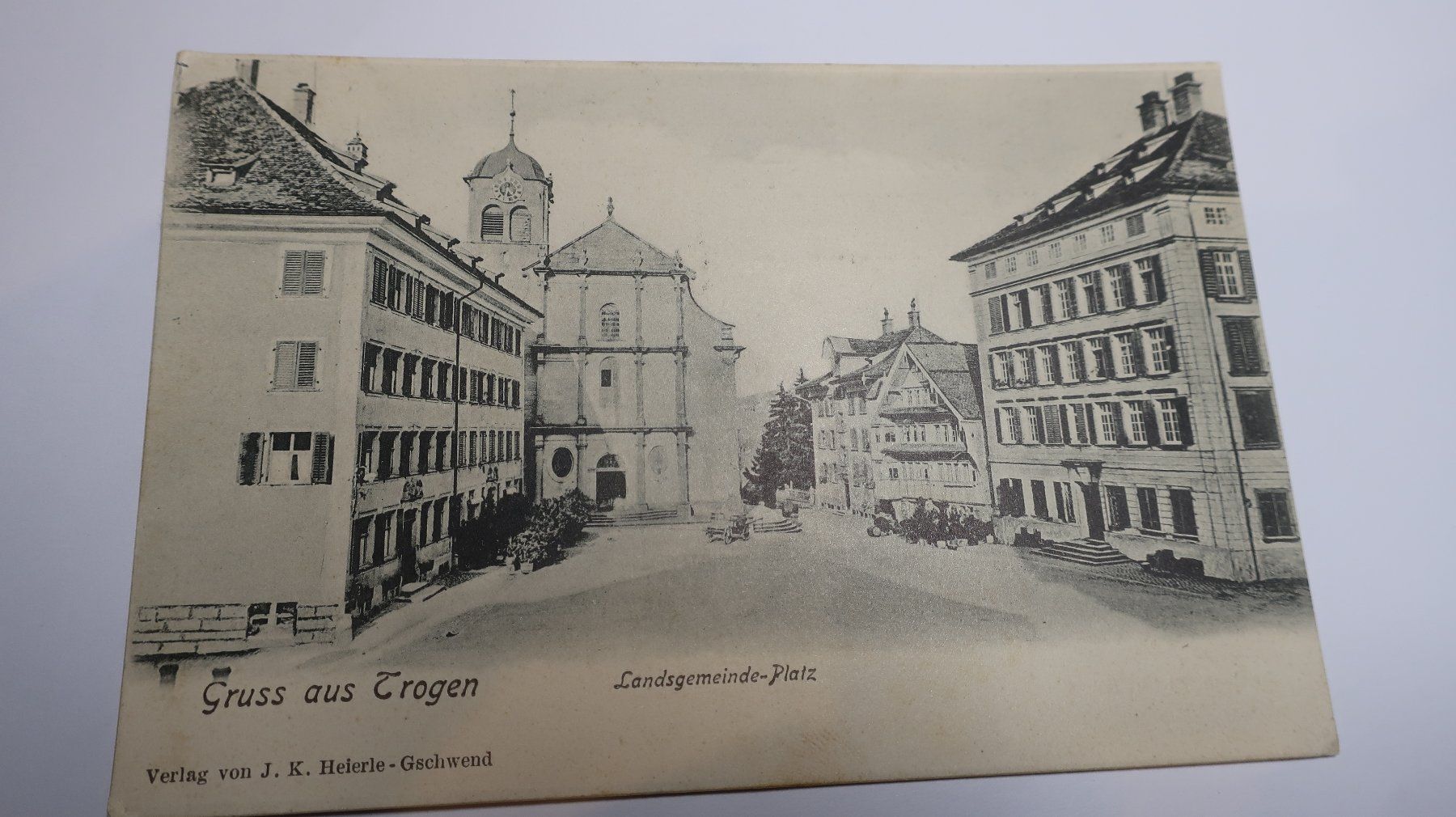 Cartoline postali: Gruss aus Trogen Landsgemeinde Platz  1906 – Usato da Cormoret venduto da Pascalll2001 1