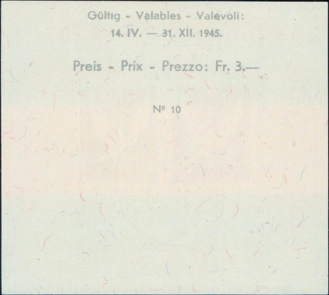 Alle Briefmarken: Baslertaube Block 1945, W23 gestempelt, 100.- – Gebraucht aus Horw von pilatusmail 1