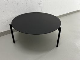 Runder Tisch schwarz Metall 80cm Durchmesser guter Zustand