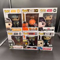 Funko Pop! Star Wars 6er Set Mandalorian Grogu Tech DJ CB-6B