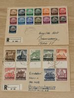 Zwei Briefe Deutsches Reich mit Überdruck Luxemburg