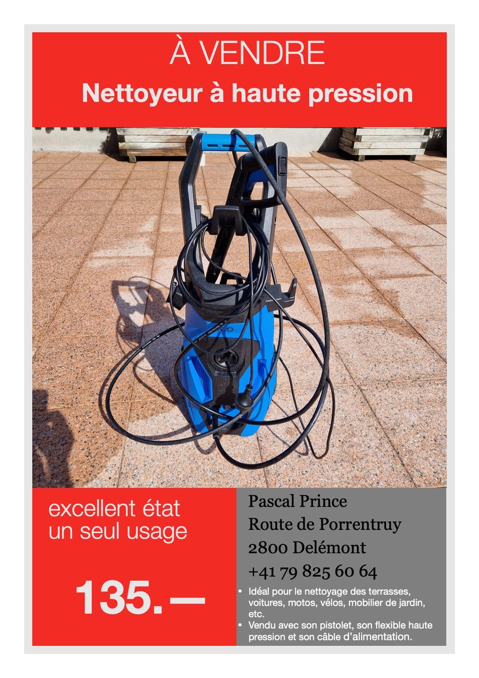 Idropulitrici ad alta pressione: Nettoyeur à haute pression – Usato da Delémont venduto da pie_wfh9