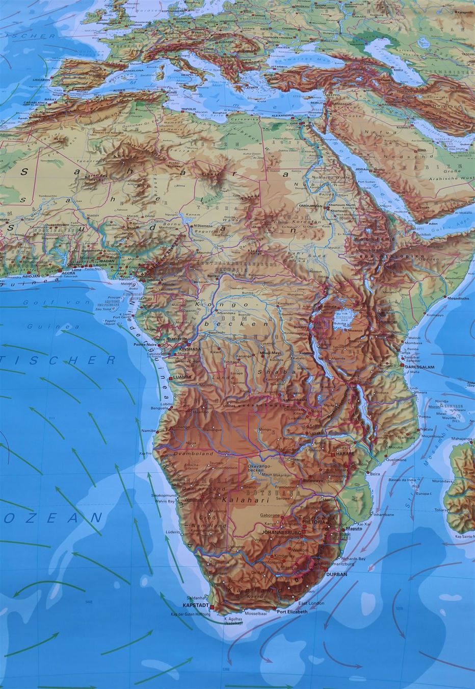 Cartine & Atlanti: XL Schulwandkarte "Afrika" – Usato da Birrwil venduto da brandschatz_birrwil 2