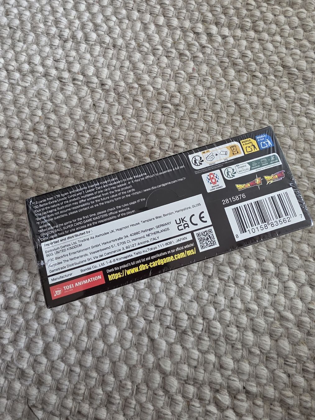 Bandai Carte collezionabili: Dragon Ball Masters B29 – Nuovo e nell'imballaggio originale da Kriens venduto da A.I.V 1