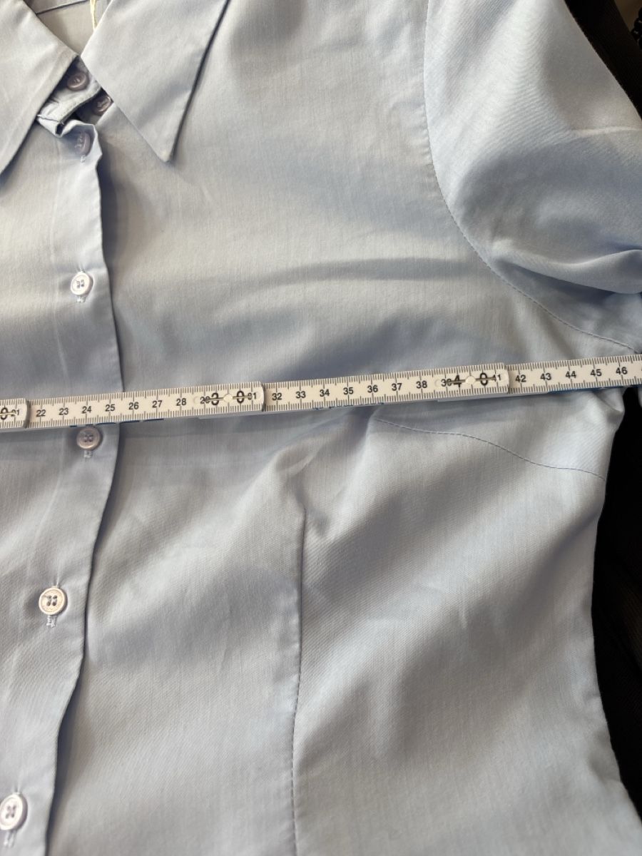 Hallhuber Camicette: Body Bluse Hallhuber Basic hellblau Grösse 40 – Usato da Burgdorf venduto da VouSchoen 1