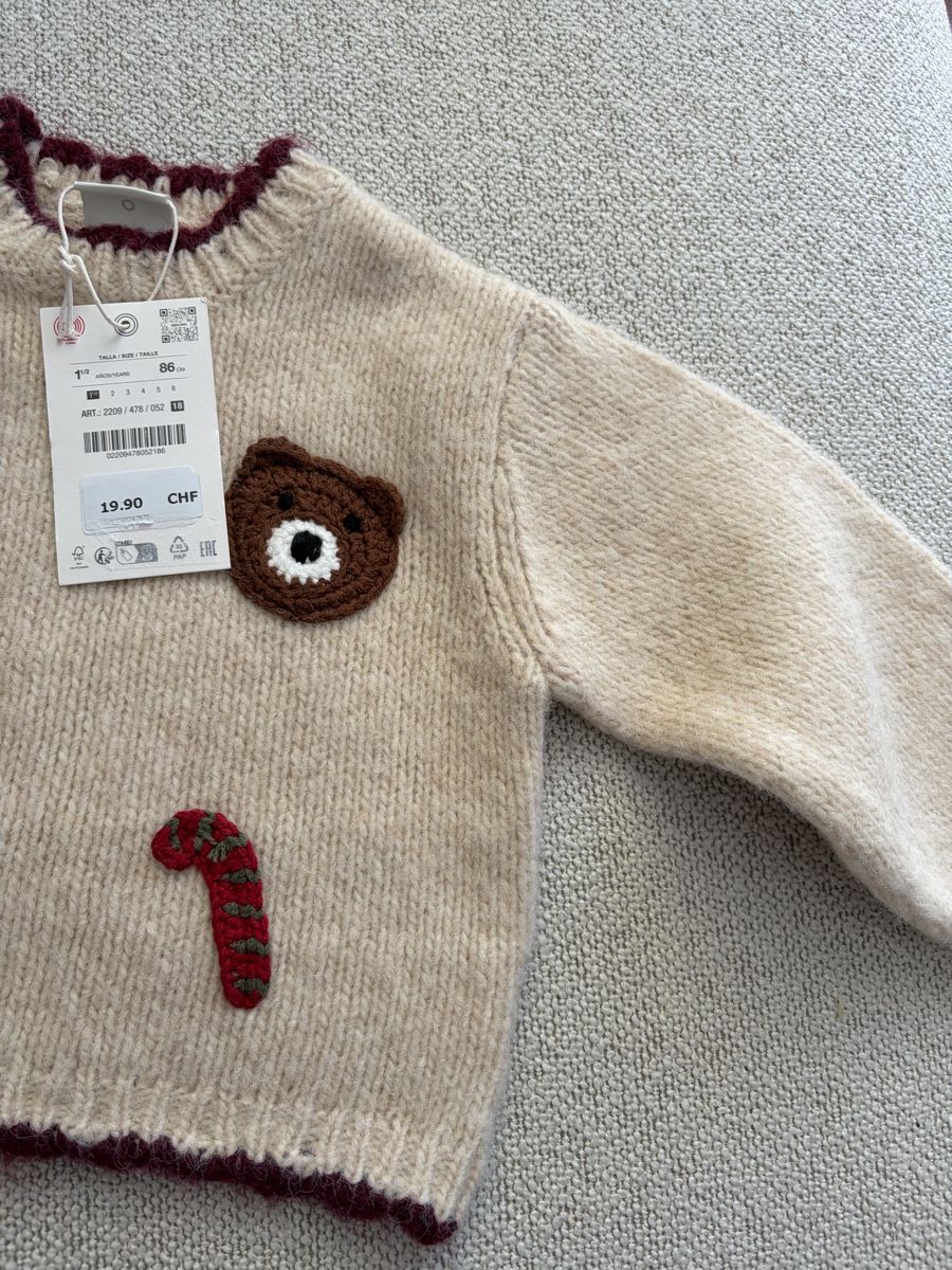Zara Lotti & Set di vestiti: Zara Kinder Pullover beige Grösse 86 neu – Nuovo e nell'imballaggio originale da Zürich venduto da dor_9l9g 4