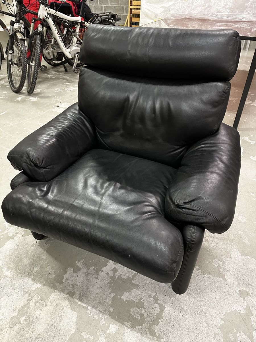 B&B Italia Poltrone: Ledersessel / Fauteuil schwarz – Usato da Chur venduto da Sim7000 4