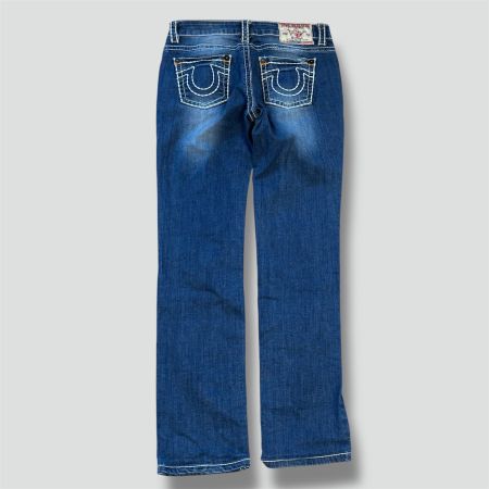 True Religion straight blue vintage jeans retro 90s damen