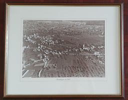Grosses Bild - Flugaufnahme von Basadingen  - um 1925