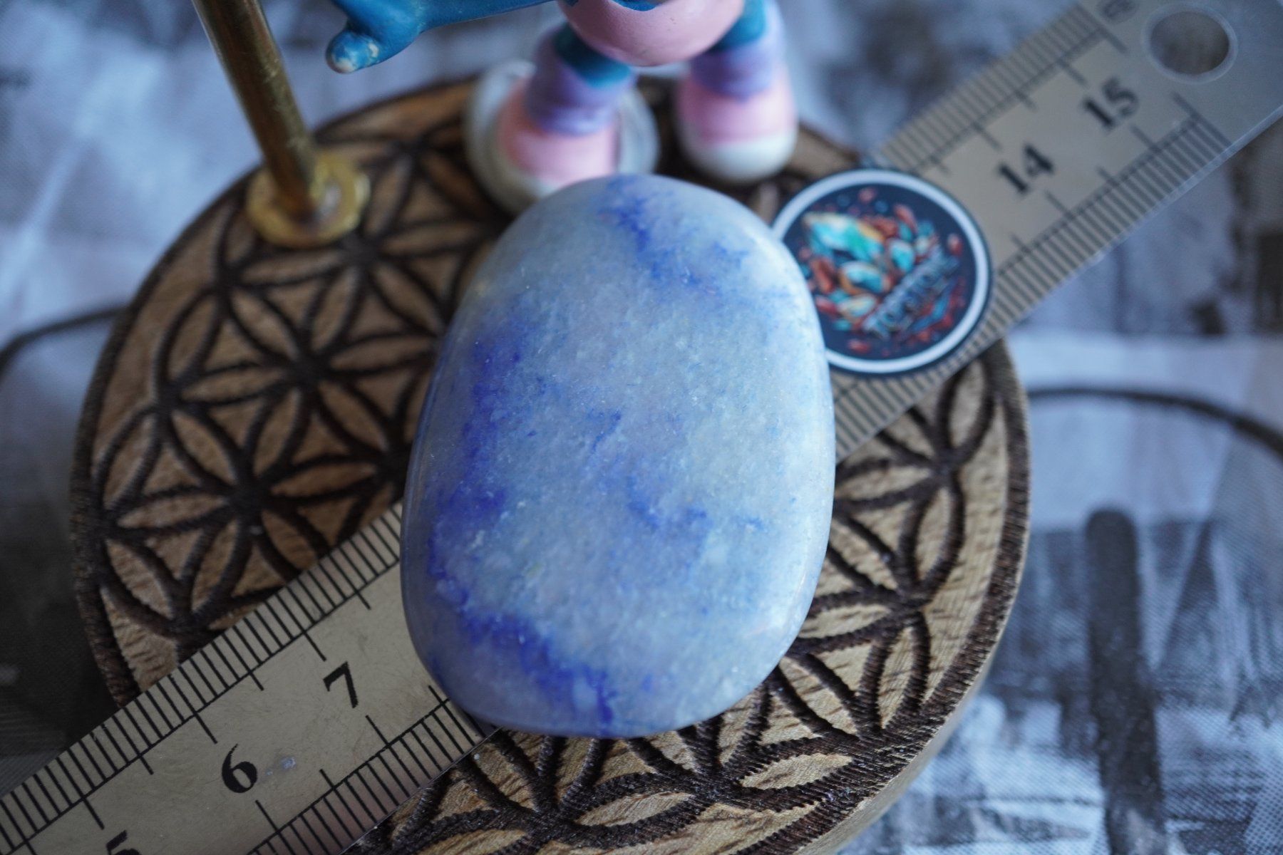 Minerali & Pietre curative: Blauquarz      Scheibenstein      ab 1.-    Aus  Räumung – Nuovo e nell'imballaggio originale da Eschenbach SG venduto da topstone 6