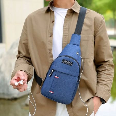 ✅ NEU Unisex Brusttasche Blau