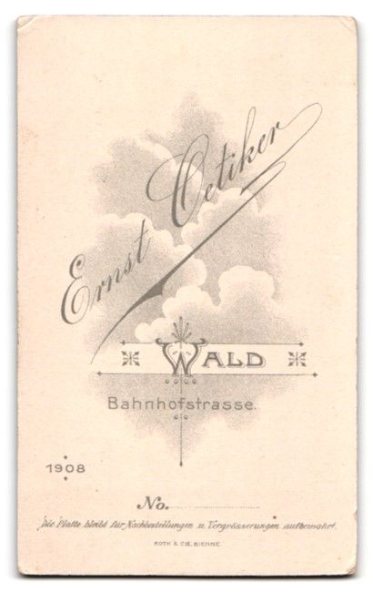 Fotografie & Manifesti: Fotografie E Oetiker, Wald, Bahnhofstras – Usato da Berlin venduto da bartko-reher 1