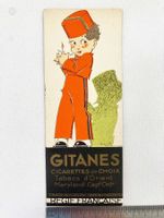Gitanes / Sultanes Werbung Karte Antik Alt Vintage