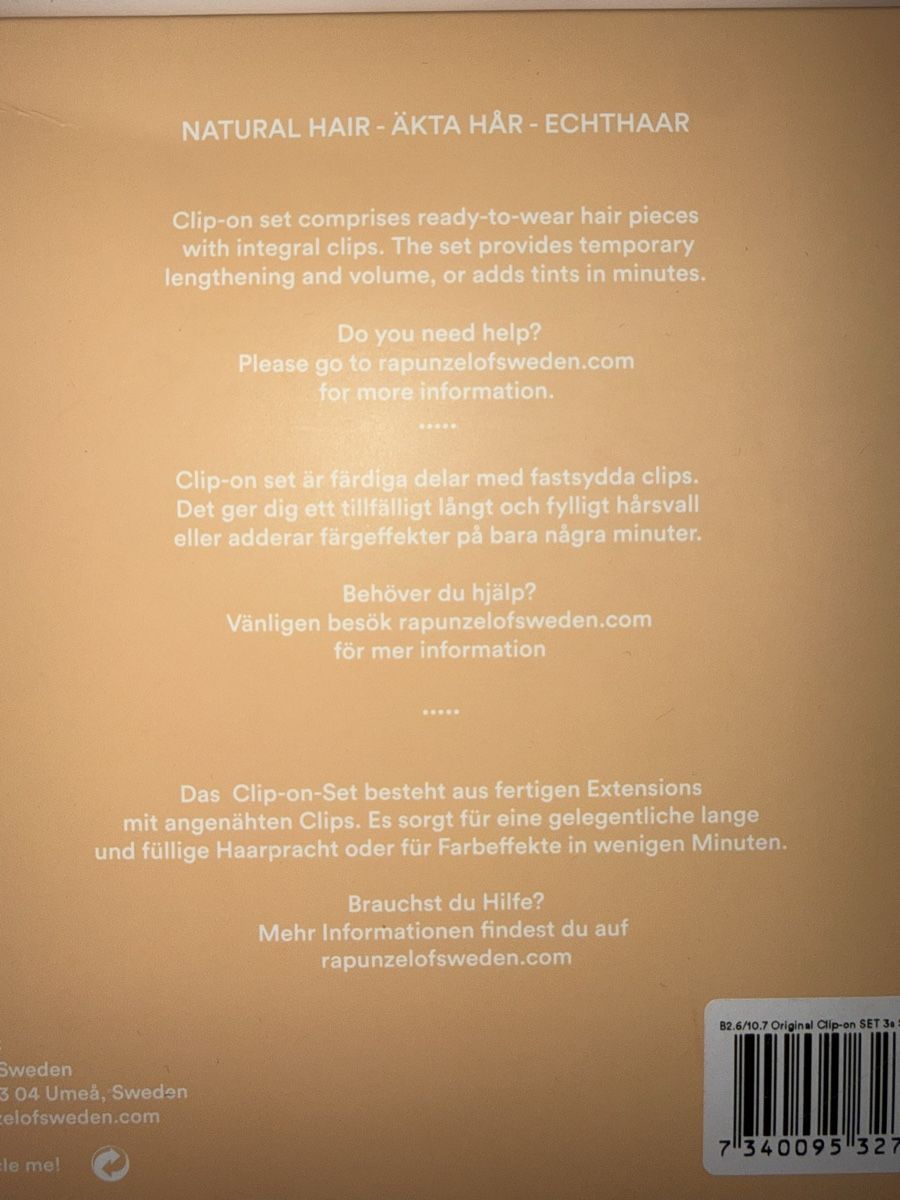 Parrucche: **LETZTE AUKTION** Echthaar Extensions Set – Nuovo e nell'imballaggio originale da Oberwil-Lieli venduto da onu_nv6p 3