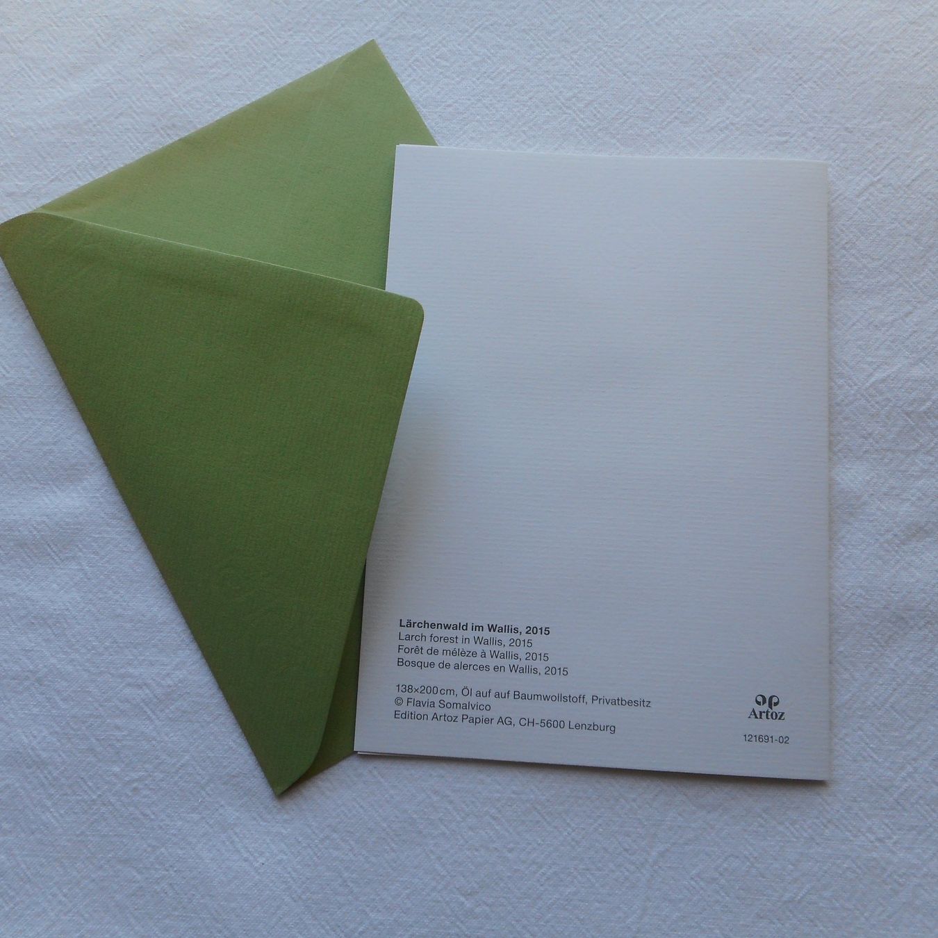Cartoline postali: Kunstkarte - Flavia Somalvico – Nuovo e nell'imballaggio originale da Niederlenz venduto da Berghem 1