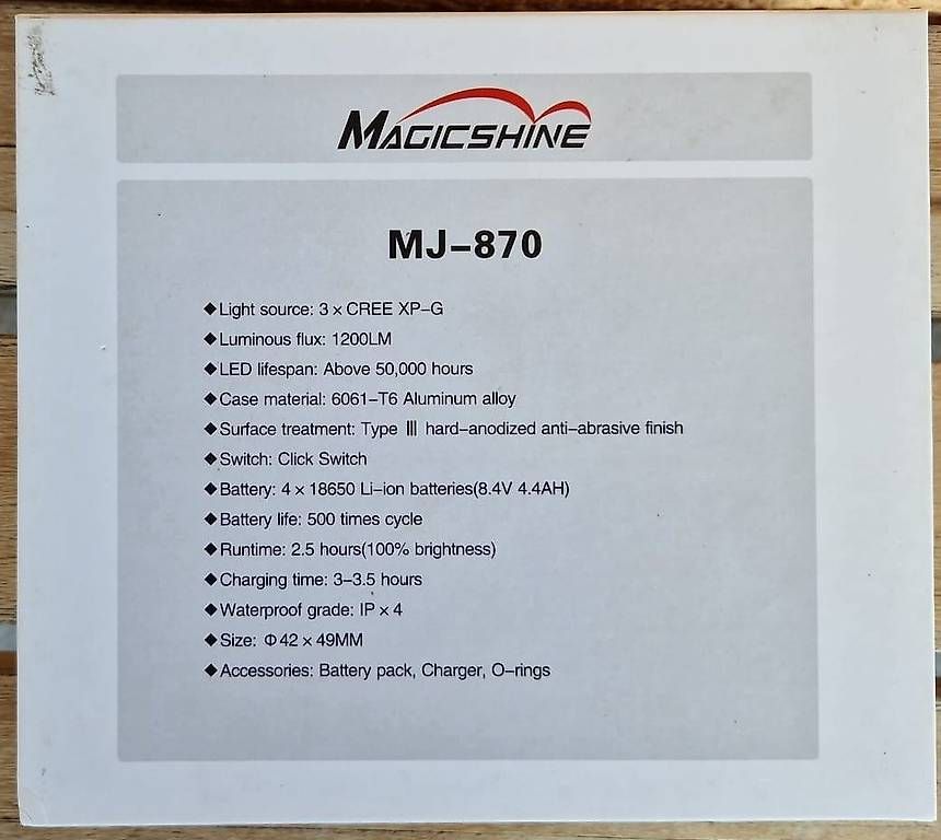 Lampade: Magicshine MJ-870 – Usato da Fällanden venduto da McCloudy 1