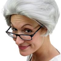 Damen Perücke Silber