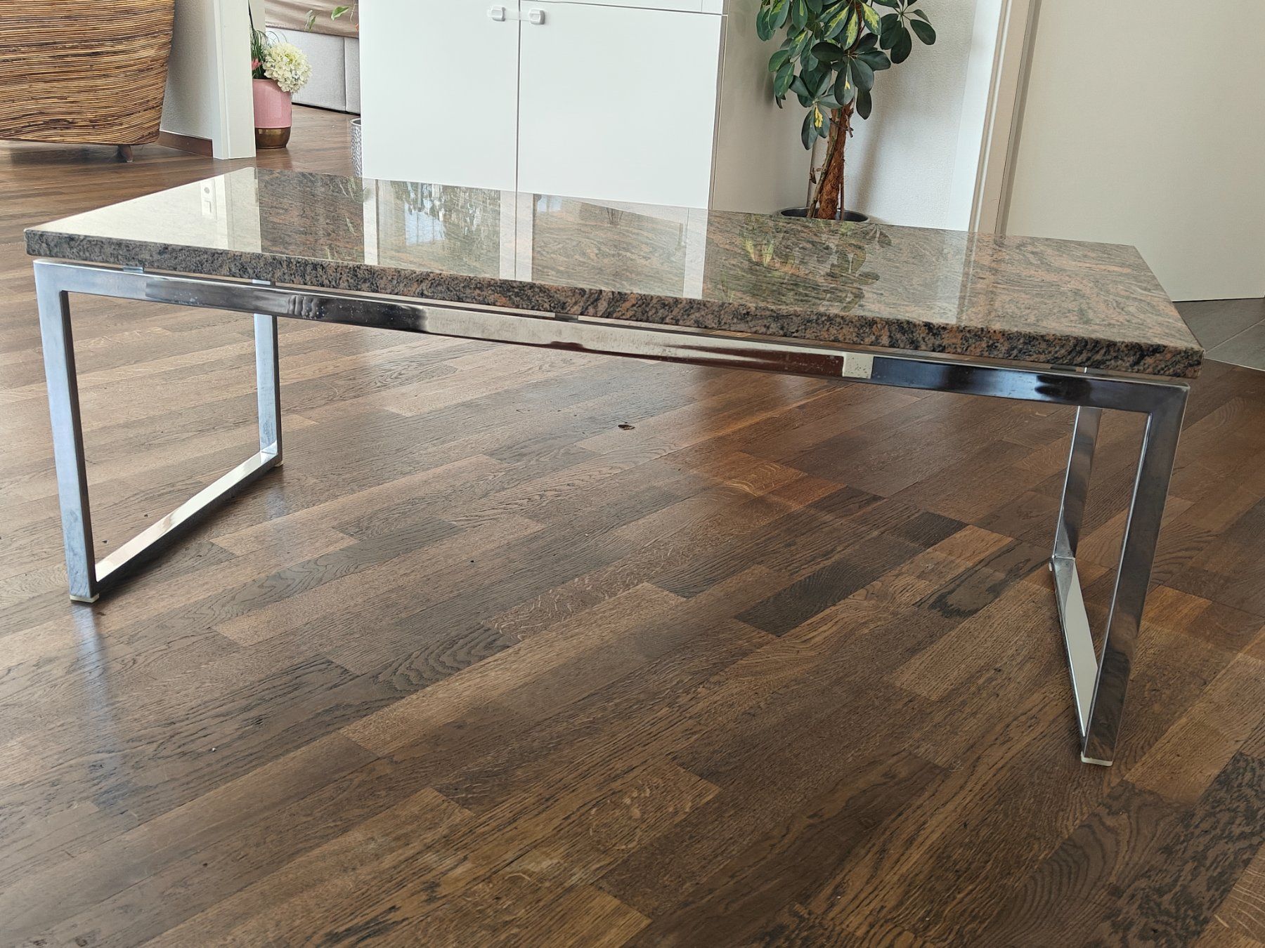 Tavoli: Couchtisch / Gartentisch Granit - Edelstahl - Marmor – Usato da Birr venduto da DisDas 4