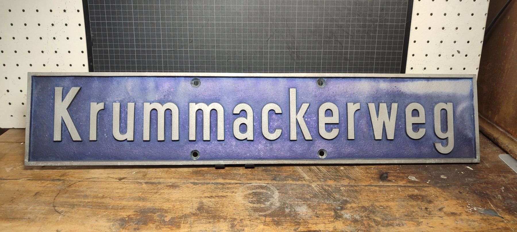 Ecriteaux: Wunderschönes Strassenschild Nr 5 Krummackerweg – D'occasion à Gelterkinden par MYSTOREFORYOU4460 5