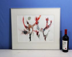Hans Gérold Veraguth 1914-1997, Aquarell "Végétation 1992".