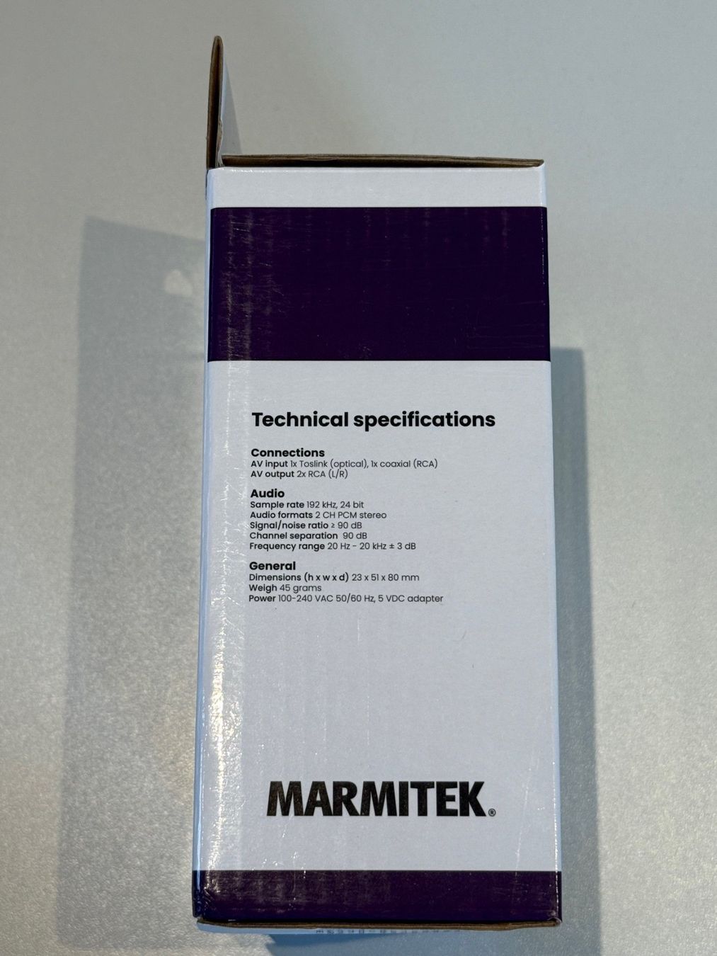 Marmitek Convertitori: Marmitek Connect DA21, Digital-Analog-Wandler – Nuovo e nell'imballaggio originale da Grosshöchstetten venduto da HCOG 2