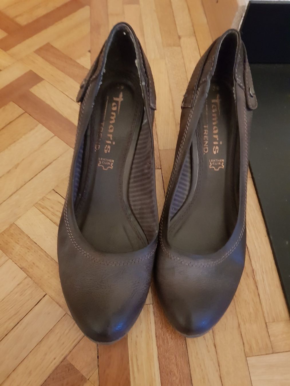 Tamaris Damenschuhe: Escarpins cuir marron TAMARIS 39 – Gebraucht aus Veyrier von sosozizou 1