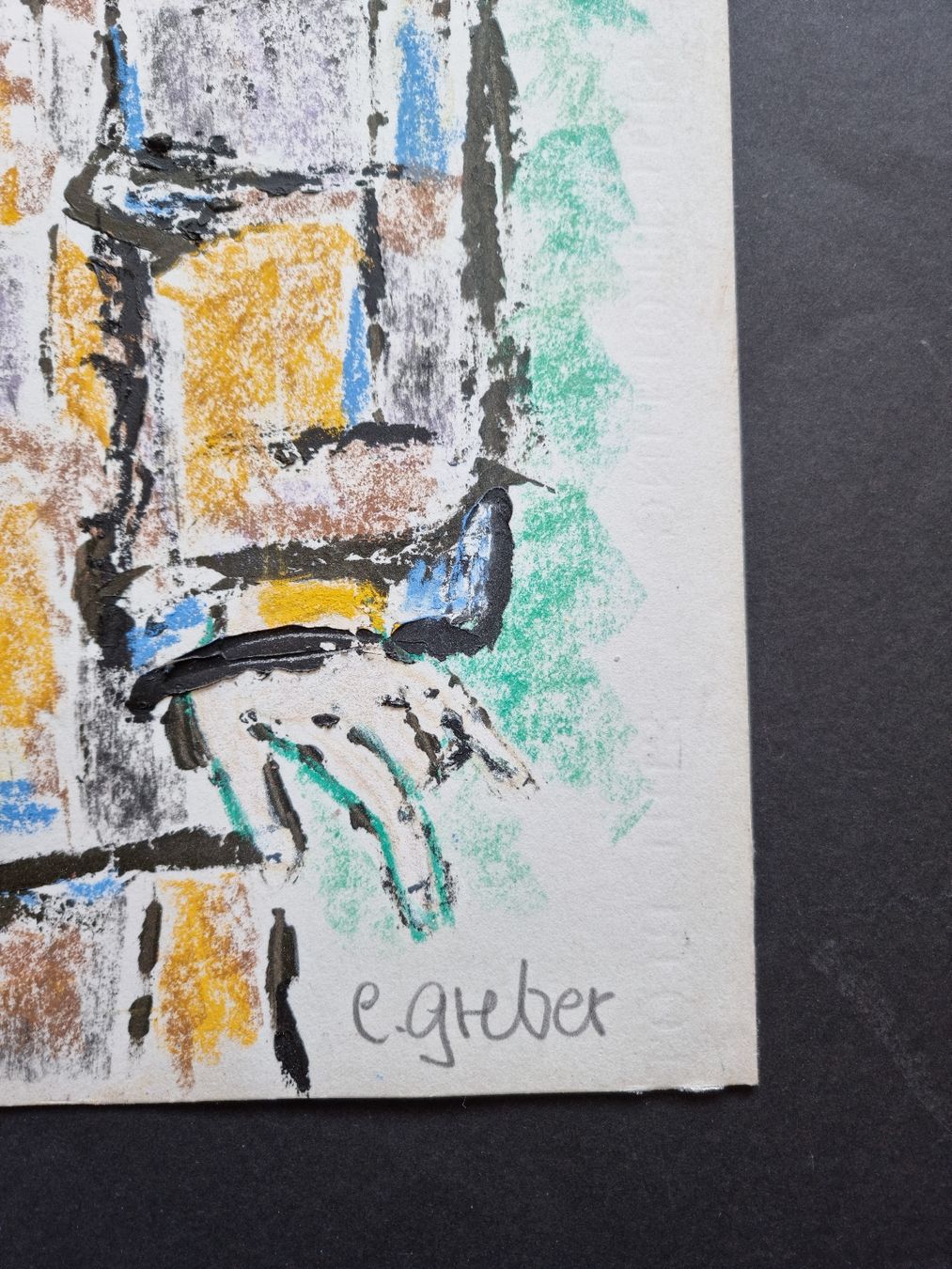 Gemälde: EMIL GREBER ORIGINAL MISCHTECHNIK SIGNIERT AUF PAPIER – Neu (gemäss Beschreibung) aus Gersau von grafik-kunst 5
