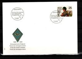 1989 / FDC / Werbemarke - 100 Jahre Schweizerische Feldpost
