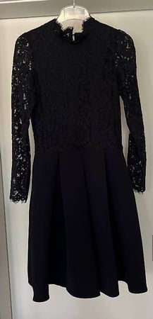 MOLLY BRACKEN SPITZENKLEID schwarz S NEU!!