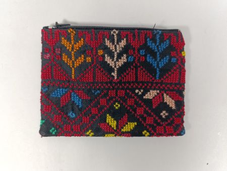 Porte-monnaie à motifs avec fermeture éclair - 13 x 10 cm