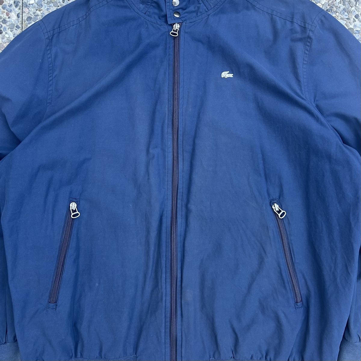 Lacoste Giacche: Vintage Lacoste Harrington blue jacket  – Usato da brent venduto da fukusapes 1