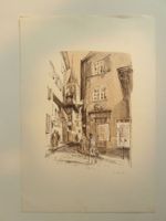 schöner Kunstdruck "Zürcher Altstadt"