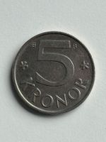 5 Schwedische Kronen Münze aus dem Jahr 2002 , Sammlerstück