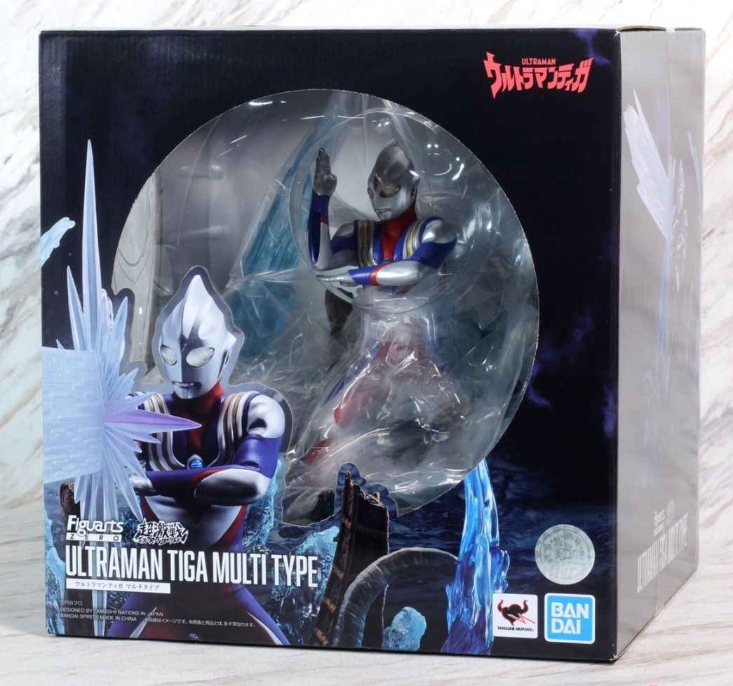 Bandai Statuette: TAMASHII NATIONS Figur  ZERO Ultraman Tiga Multi Type – Nuovo e nell'imballaggio originale da Zürich venduto da John-Wayne23 1