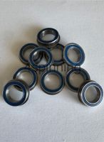10 Flanged Ball Bearings 10x15 x4Fmm – Rubber Shield – New