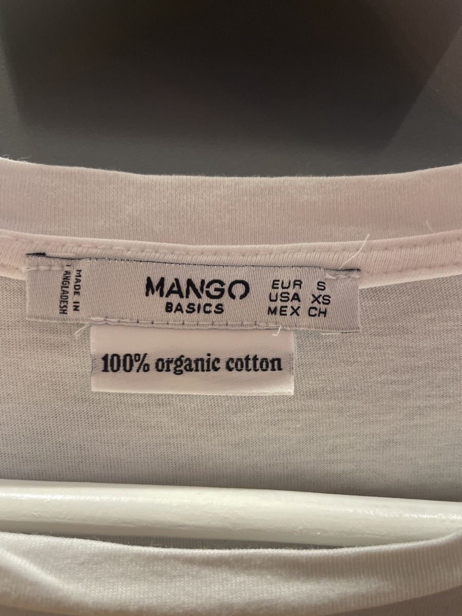 Mango T-Shirts: Weisses Print T-shirt von Mango, Gr. S – Gebraucht aus Arbon von llaauraa 2