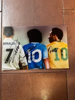 3 Fussballlegenden Originalautogramm Ronaldo Maradonna Pele