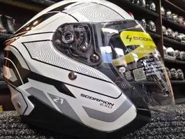 Casque Scorpion Exo Z1 Vue blanc/noir/argent