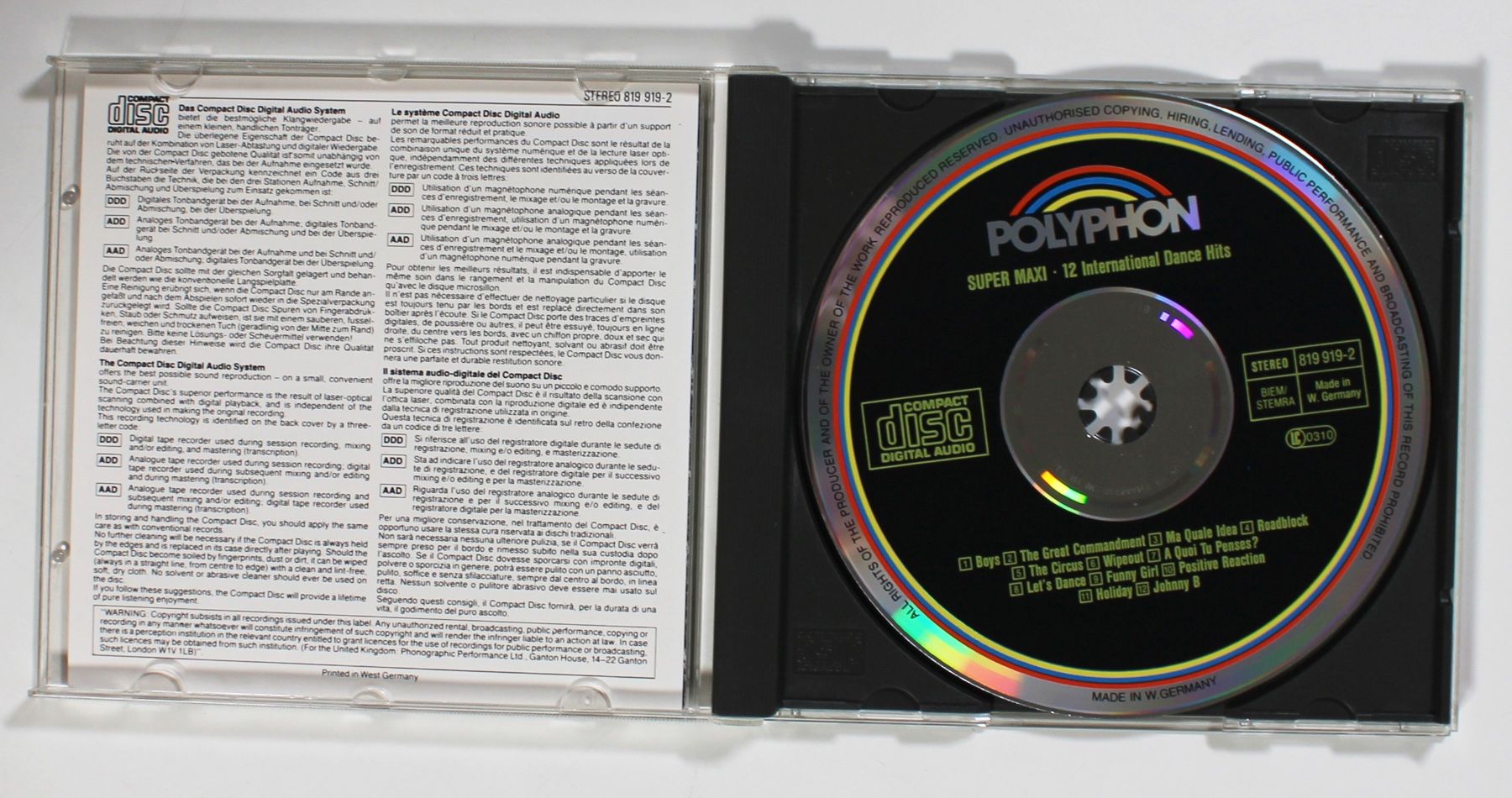 CD: CD - SUPER MAXI - 12 INTERN. DANCE HITS Maxi Versionen 1987! – Usato da Brüttisellen venduto da Collector-Corner 1