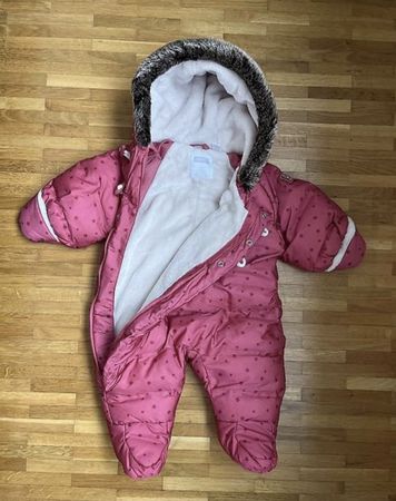 Winter Overall Schneeanzug Baby, rosa, 62