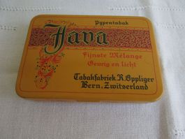 Pyptabak Dose Java leer-Tabakfabrik R. Oppliger Zwitserland