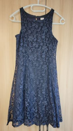 Kleid Festkleid Gr. 158/164 blau